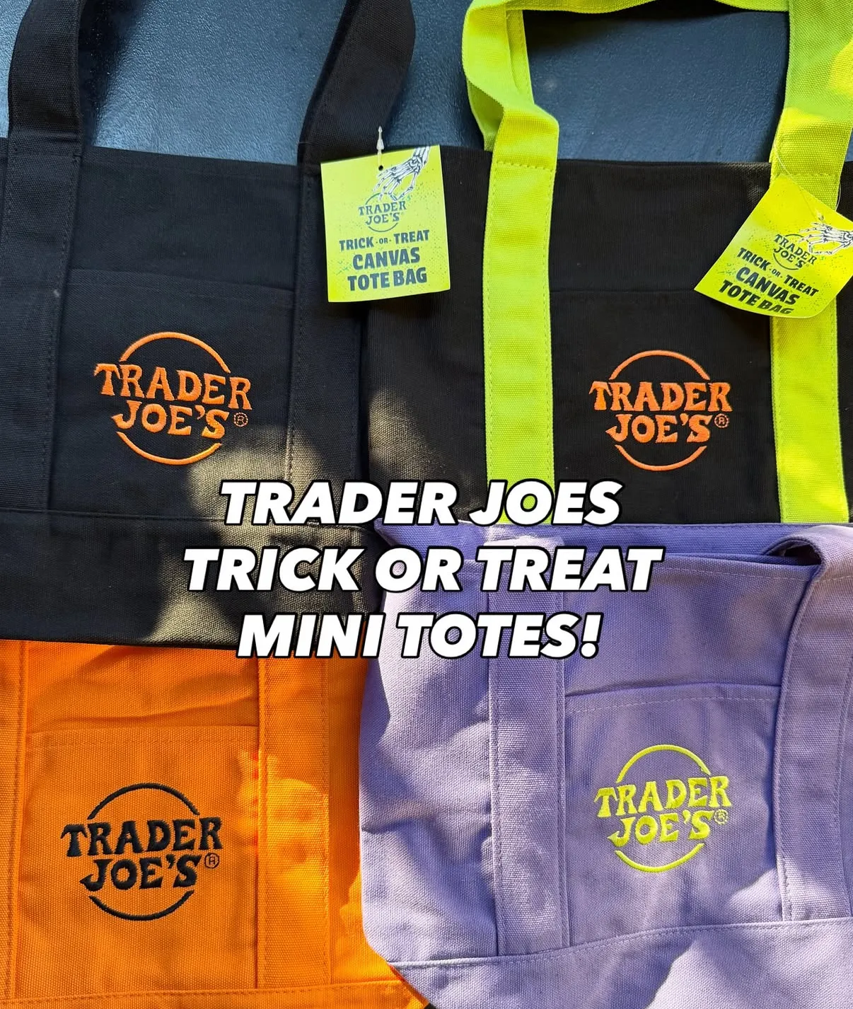 트레이더조 Trader Joe 할로윈 미니 에코백 쇼퍼백 장바구니 선물용 가방