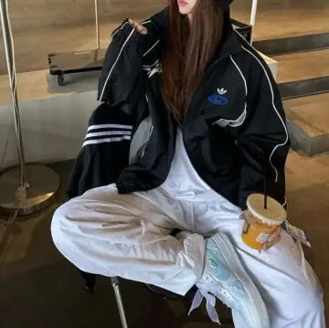 아디다스 오리지널스 우븐 집업 자켓 블랙 JM8028