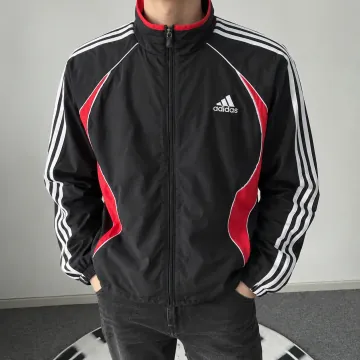 아디다스 팀가이스트 아디컬러 트랙탑 블랙 베러 스칼렛 KD5859