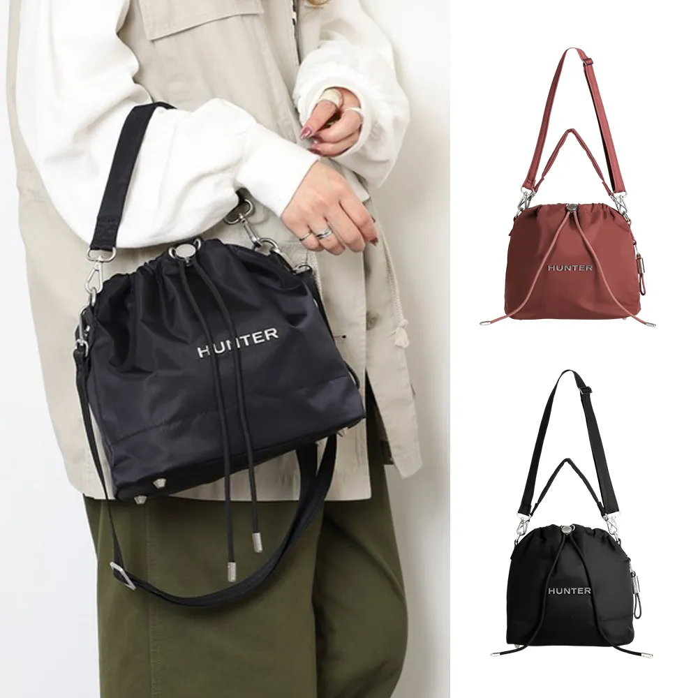 헌터 부츠 버킷백 숄더 토트 크로스 나일론