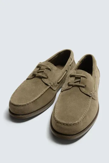 자라 캐주얼 레더 데크 슈즈 2442/720/131