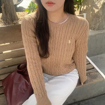 폴로 랄프로렌 보이즈 라운드넥 꽈배기 니트 2컬러 323-702674