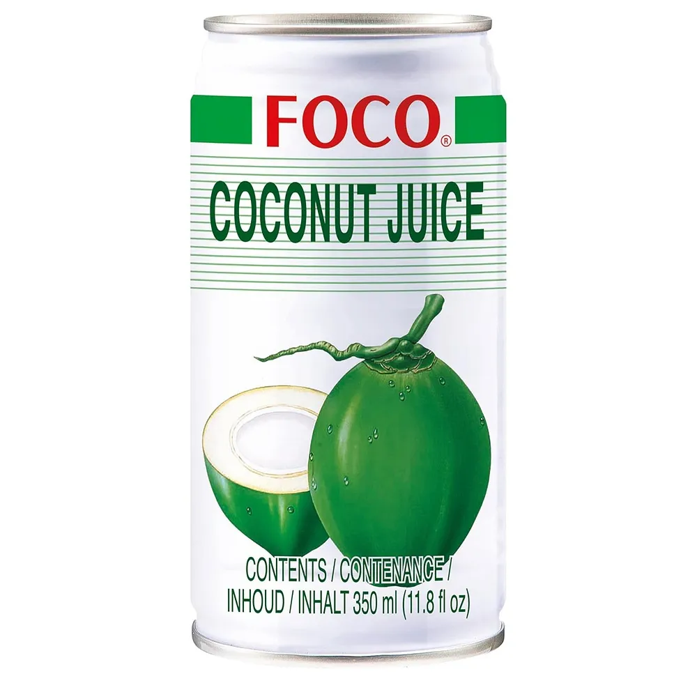 FOCO 코코넛 주스 350ml 4팩 FOCO Coconut Juice Drink - 1 x 350 ml | 크로켓