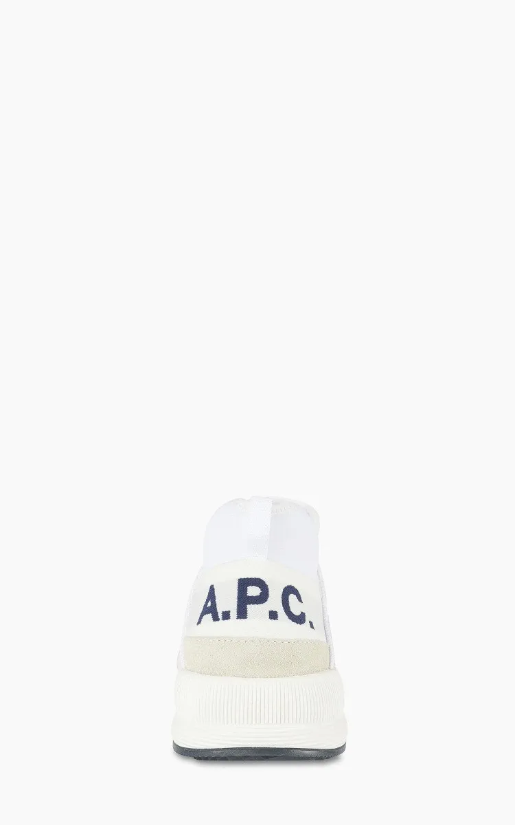 아페쎄 APC 남녀공용 스니커즈 런 어라운드 신발 화이트 PAACT M56084