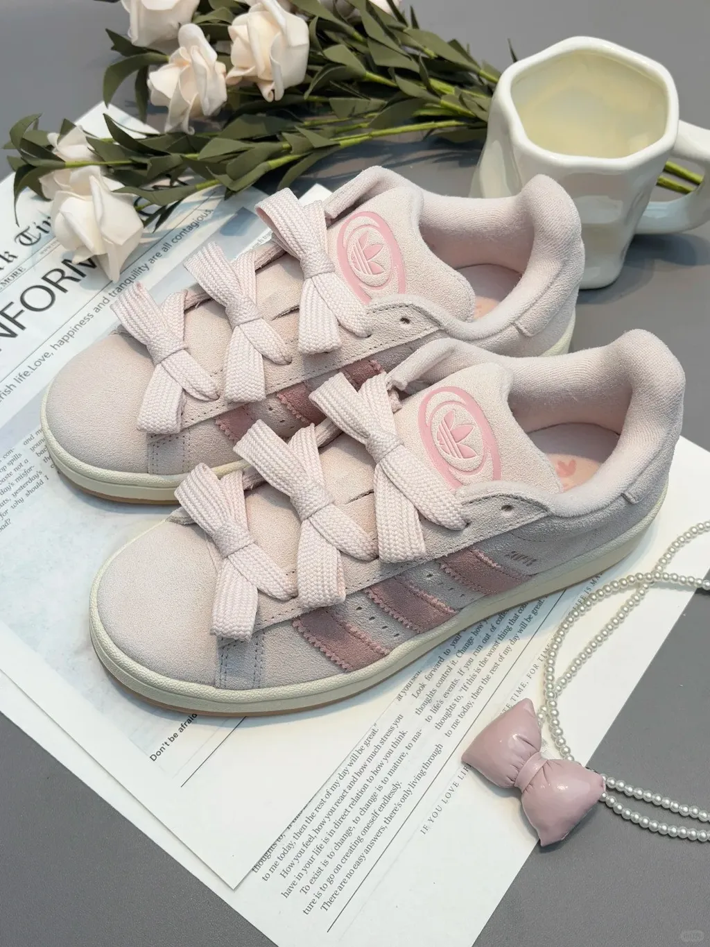 아디다스 캠퍼스 00s 운동화 슈즈 원더쿼츠 원더핑크 딸기우유 핑크 JH5628