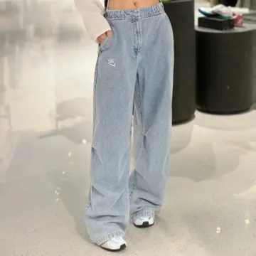 나이키 우먼즈 스포츠웨어 BRS 와이드 팬츠 데님 블루 IF0625-440