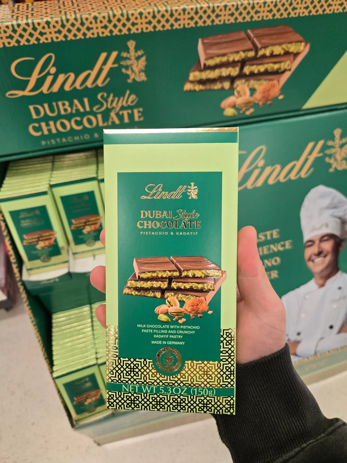 린트 두바이 밀크 초콜릿 피스타치오 카다이프 150g