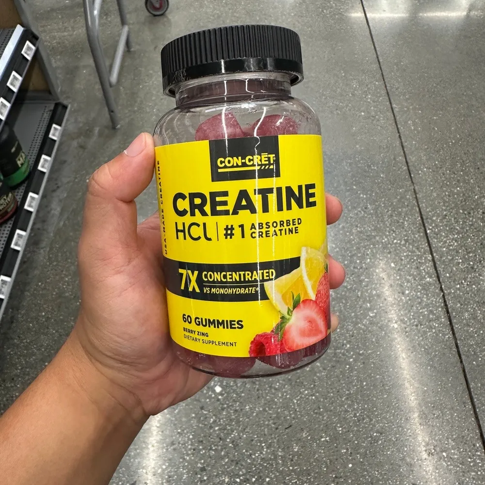 Concrete Creatine Jelly HCl Gummy Berry 60 Tablets | Croket