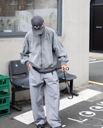 아디다스 오리지널스 데님 SST 트랙탑 블루 그레이 2컬러