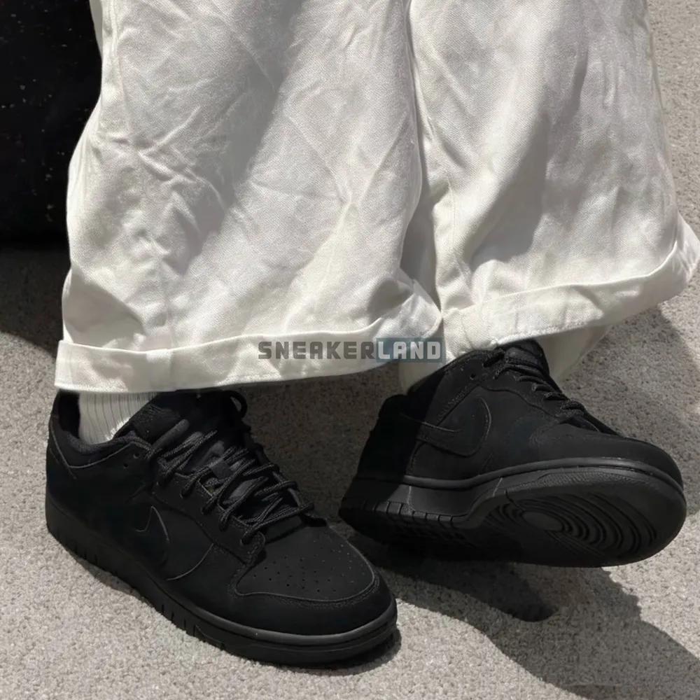 나이키 덩크 로우 레트로 SE 트리플 블랙 IB6651-001