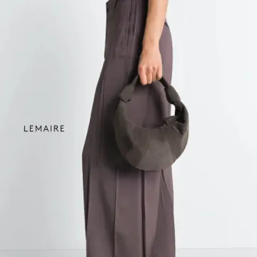 르메르 Lemaire 포춘 크루아상 미니 크루와상백 누벅 레더 에보니브라운 BG0125