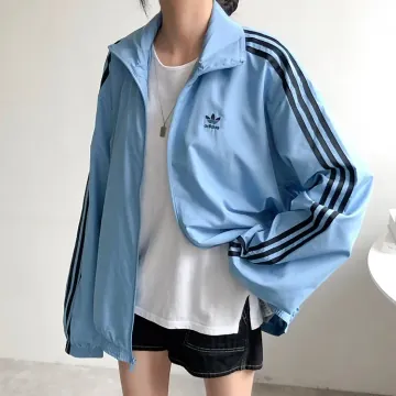 [무배특가딜] 아디다스 여성 오리지널 아딜레늄 시즌 3 오버핏 애쉬블루 트랙자켓 2638  [미국살롱 단독]