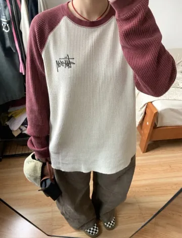 스투시 베이직 스투시 써멀 투톤 롱슬리브 2컬러