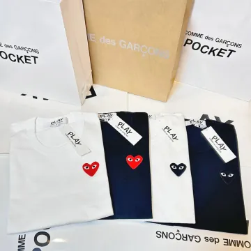 꼼데가르송 반팔티 기본와펜 남녀공용 4컬러