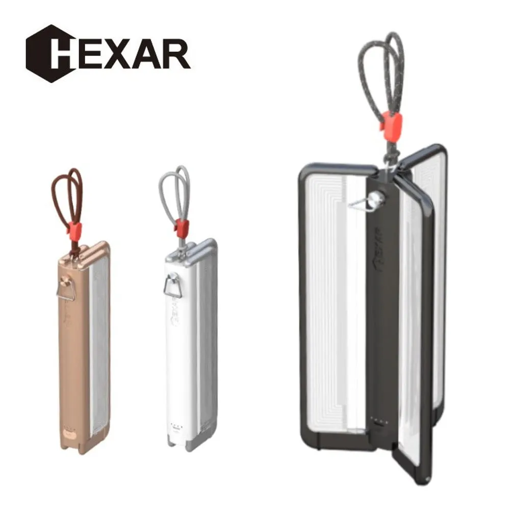 [해외] 헥사 HEXAR CL6 충전식 LED 접이식 캠핑 랜턴 화이트