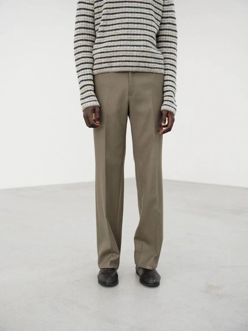 AURALEE 오라리 슬렉스 MEN LIGHT MELTON NARROW SLACKS 2컬러