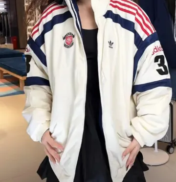 아디다스 팀 패디드 양면 리버서블 자켓 점퍼 화이트 KC0094