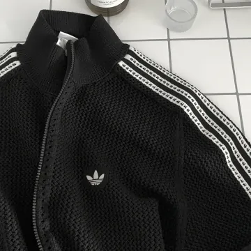 아디다스 26SS 플러스사이즈 니트 크로셰 파이어버드 트랙 자켓