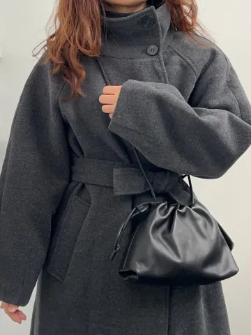 코스 미니 카바텔리 클러치 블랙 레더 가죽 크로스백 만두백 1214224001