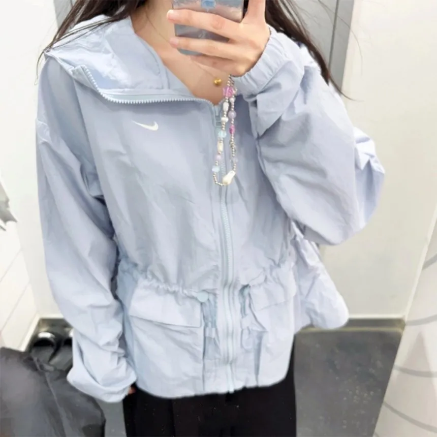 나이키 우먼스 에브리씽 우븐 오버사이즈 후드 자켓 FN3670-440