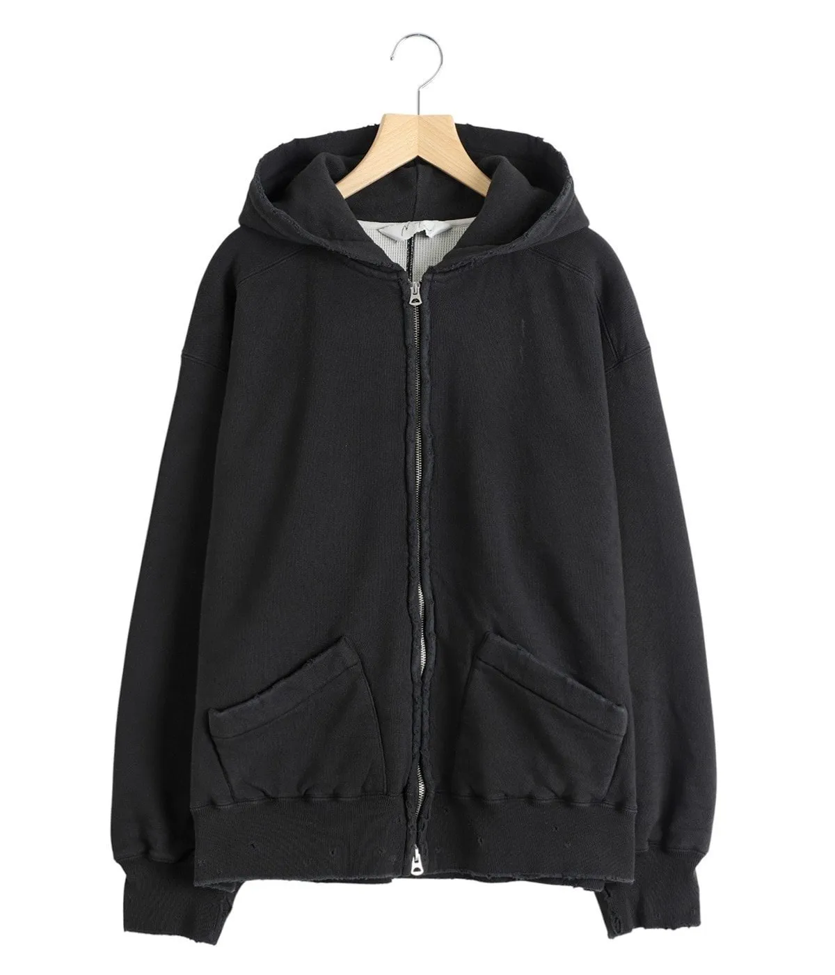 ANCELLM - ZIP-UP HOODIE/BLACK | NapsNote 初期型 ancellm ZIP UP