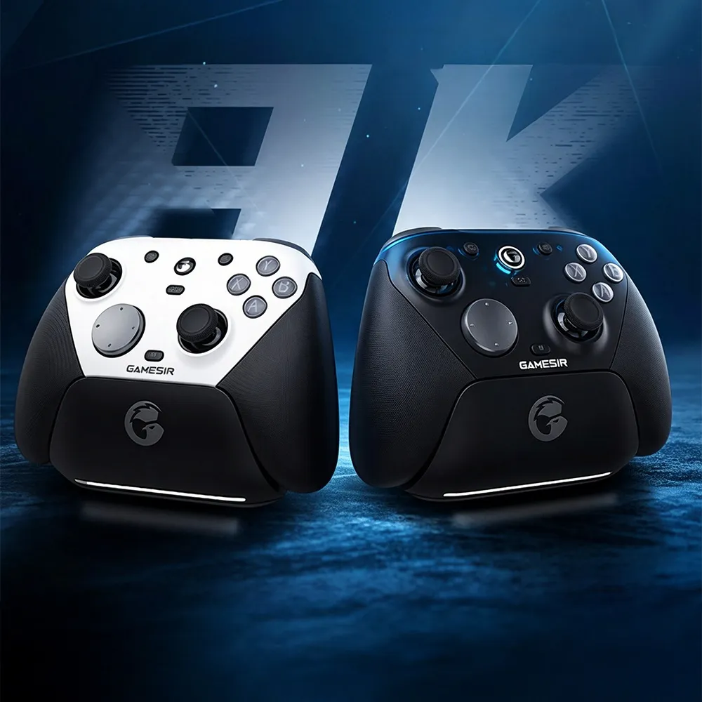 게임써 [해외] 게임써 <b>GAMESIR</b> <b>G7</b> <b>Pro</b> <b>8K</b> 천왕성 무선 게임패드 컨트롤러 듀얼커버 버전 블루+화이트