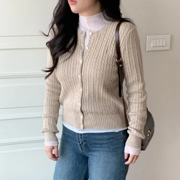 폴로 랄프로렌 걸즈 베이직 니트 가디건 오트밀헤더 313-543047