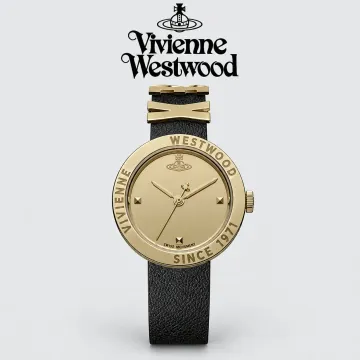 비비안웨스트우드 레벨 30mm 블랙 골드 손목시계 VV303BKGD