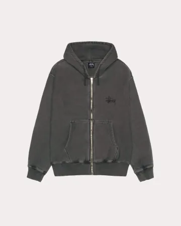 스투시 베이직 피그먼트 후드집업 1975001