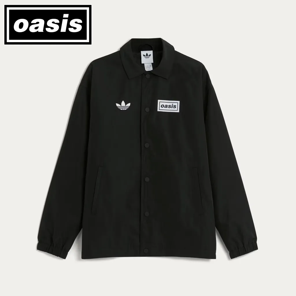 아디다스 x 오아시스 투어 코치 자켓 스톤 카키 KT3464 | 크로켓