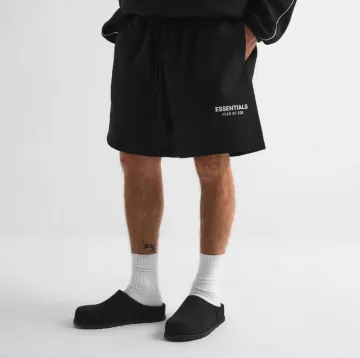 피어오브갓 에센셜 클래식 스웨트쇼츠 반바지 제트 블랙
