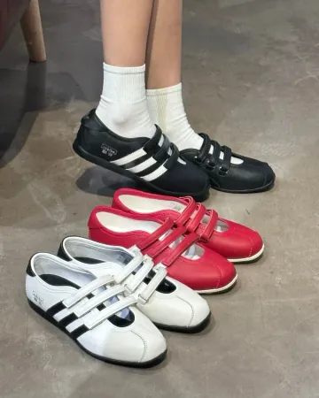 아디다스 우먼스 오리지널 ANFU 안푸 메리제인 샌들 3종 컬러 블랙 화이트 레드 KH7638  KH6224 KH6225