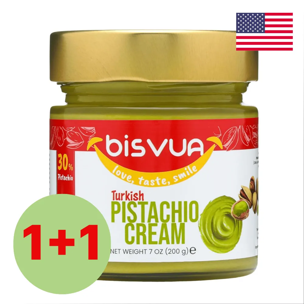 비스부아 프리미엄 피스타치오크림 스프레드 200g 2병