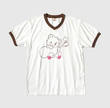 캐피탈 20 저지 브이넥 링거 티셔츠 리틀 베어  하모니 Pt 브라운   K2502SC017