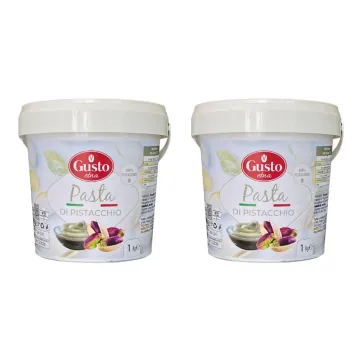 1+1 특가 / 구스토 에트나 피스타치오 100퍼센트 페이스트 스프레드 1kg x 2 대용량 두바이 쫀득 쿠키 두쫀쿠 재료