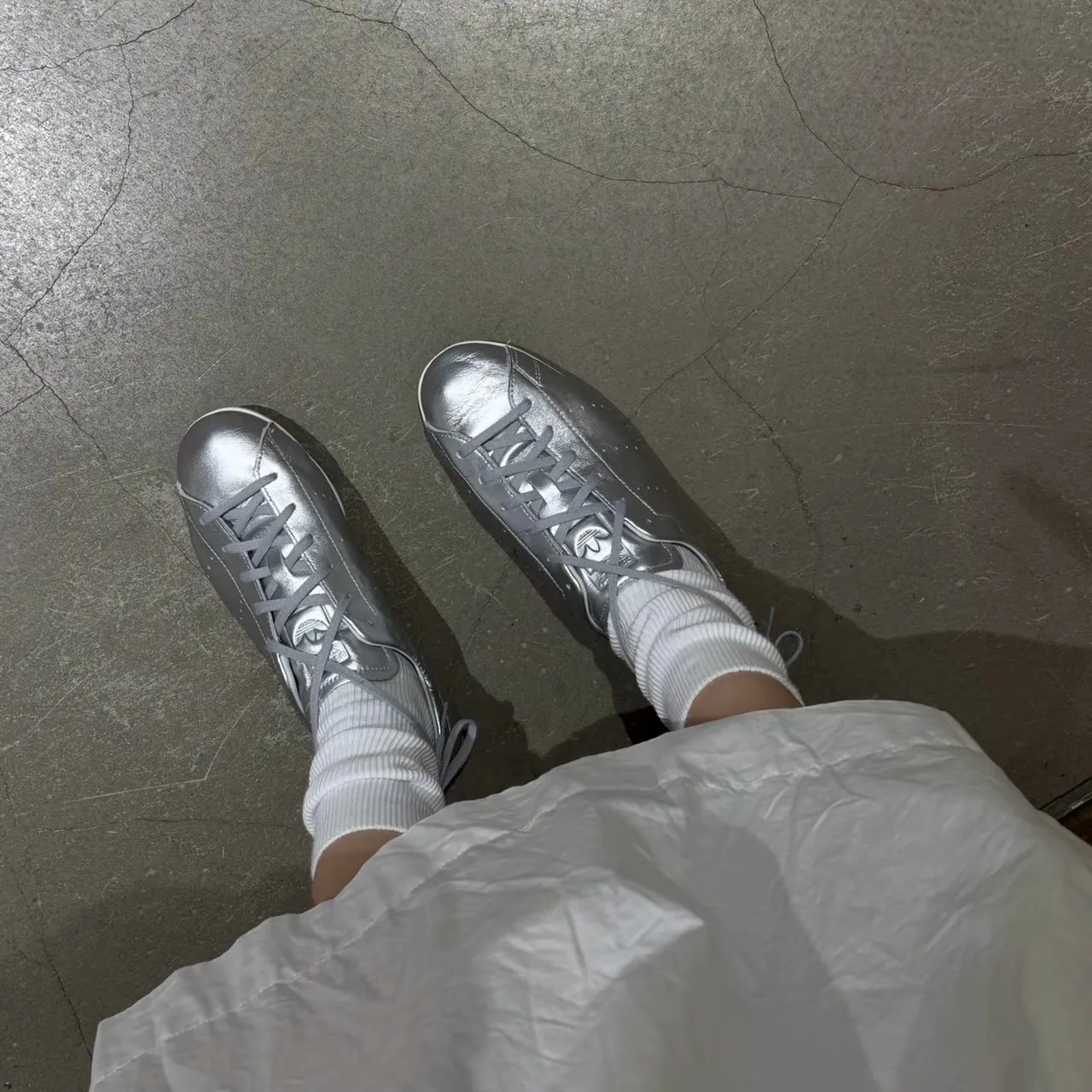 아디다스 오리지널 스탠스미스 Lo Pro Silve JQ6427