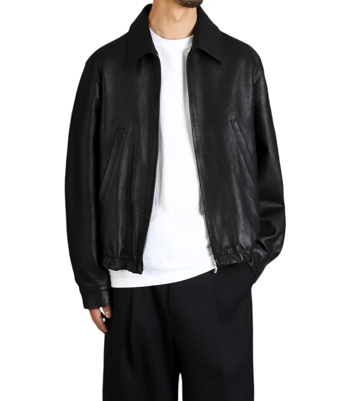 YOKE 요크 / LEATHER ZIP BLOUSON / YK25SS0903B | 크로켓