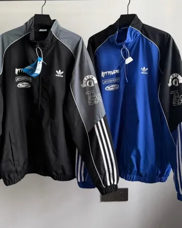 아디다스 오리지널스 모토코어 우븐 트랙자켓 바람막이 2컬러 블랙 블루 JL8406 JL8408