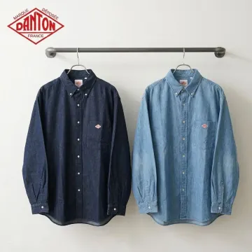 단톤 26FW 남성 버튼 다운 데님 셔츠 긴팔 청남방 DT-B0293DUG