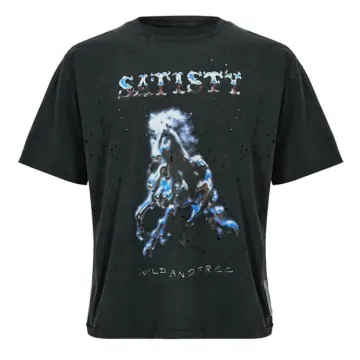 새티스파이 모스테크 티셔츠 에이지드 블랙 11006-00A16