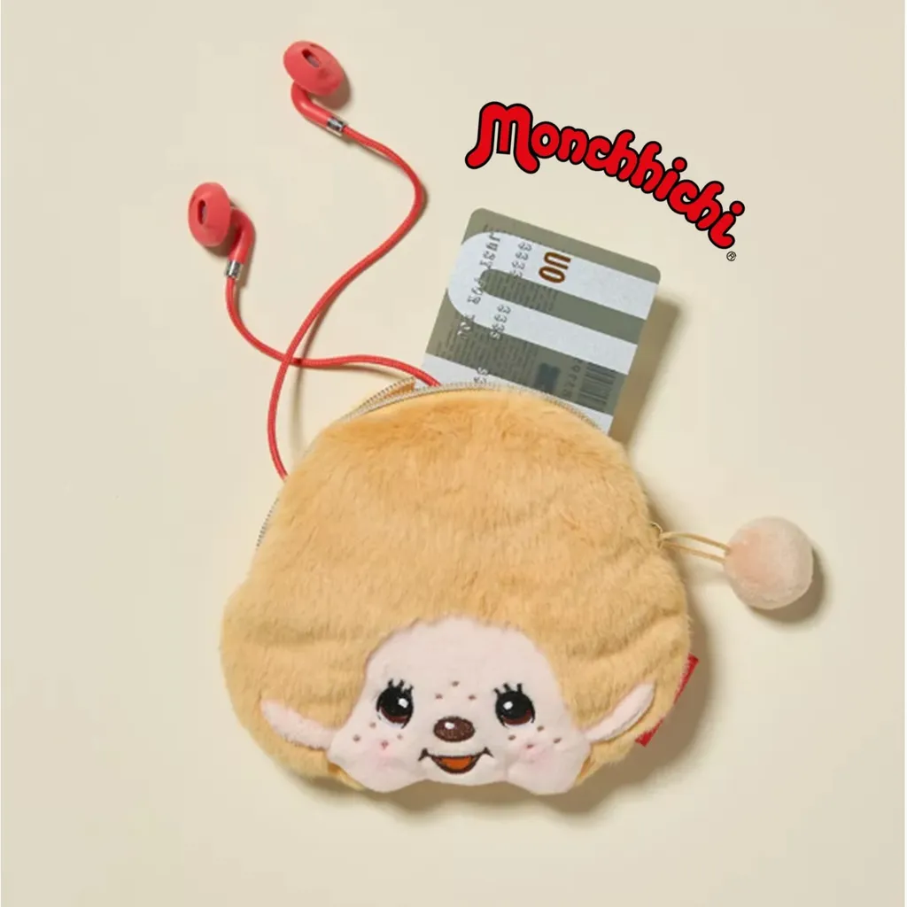 몬치치 Monchhichi 동전 카드 여행 지갑 미니 립밤 화장 파우치 | 크로켓