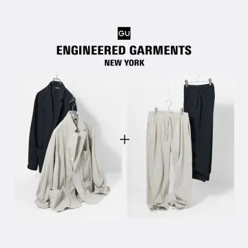 셋업 단독 구성 - 지유 GU 엔지니어드 가먼츠 코드레인 자켓 팬츠 세트 360220 360215