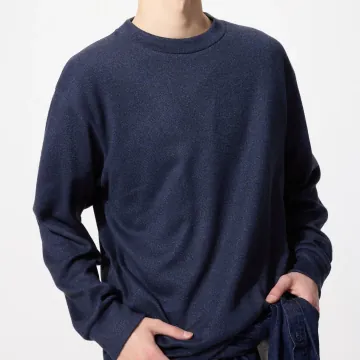 유니클로 소프트 니트 후리스 크루넥 티셔츠 남성용 479791 9컬러