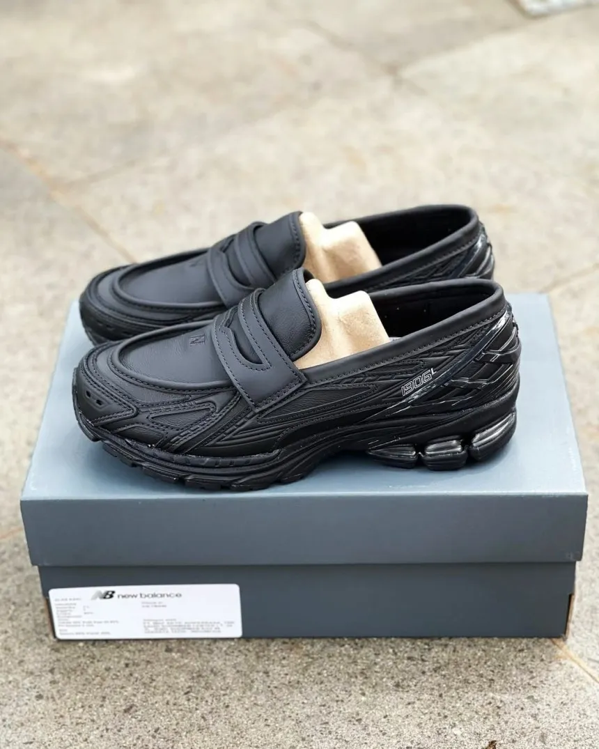 뉴발란스 1906L 페니 로퍼 운동화 구동화 블랙 레더 U1906LBN