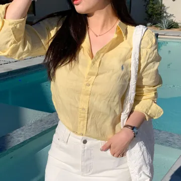 폴로 랄프로렌 포니로고 린넨 셔츠 보이즈 323-967600