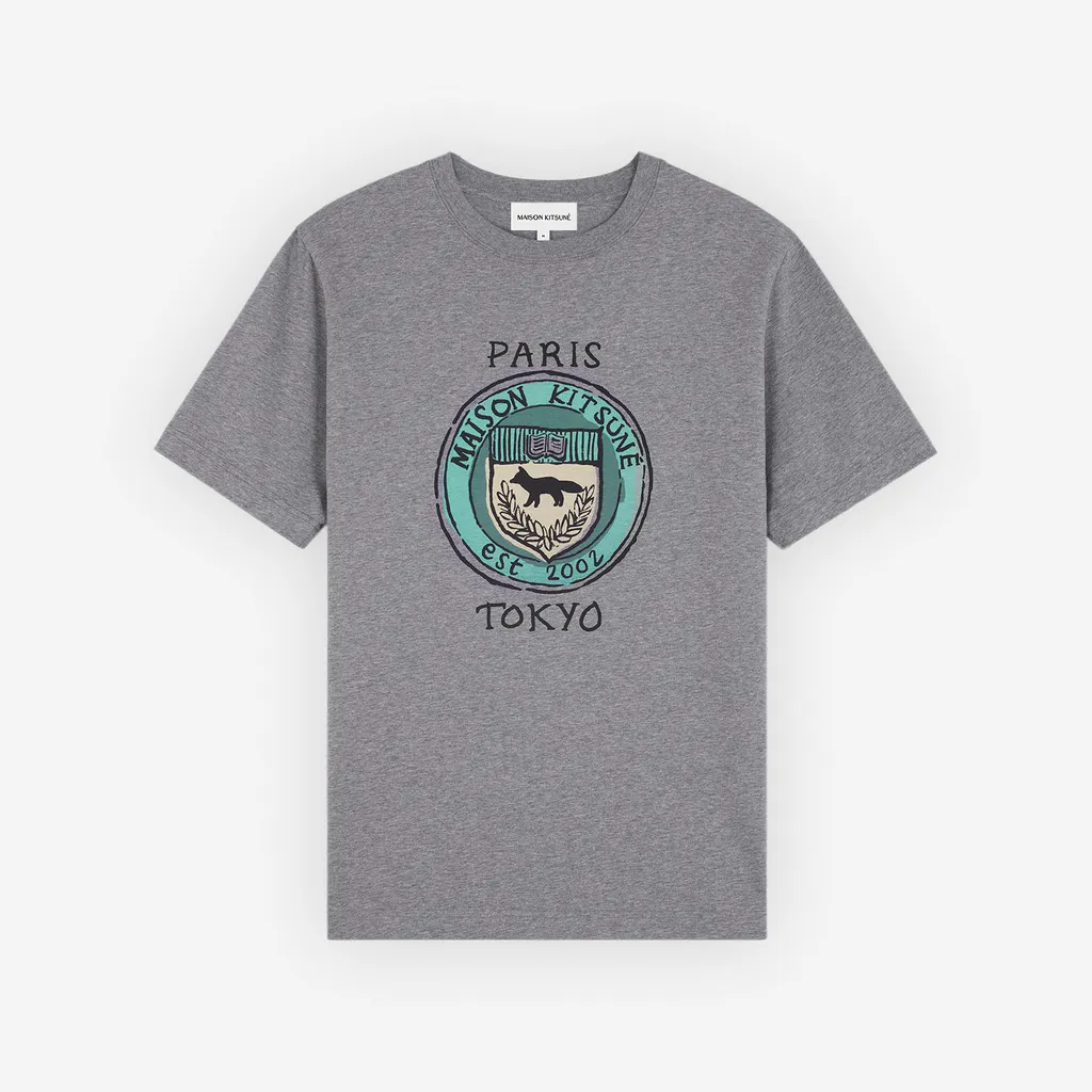 메종키츠네 시티코인 반팔티셔츠 남성용 MM00110KJ0118 | 크로켓