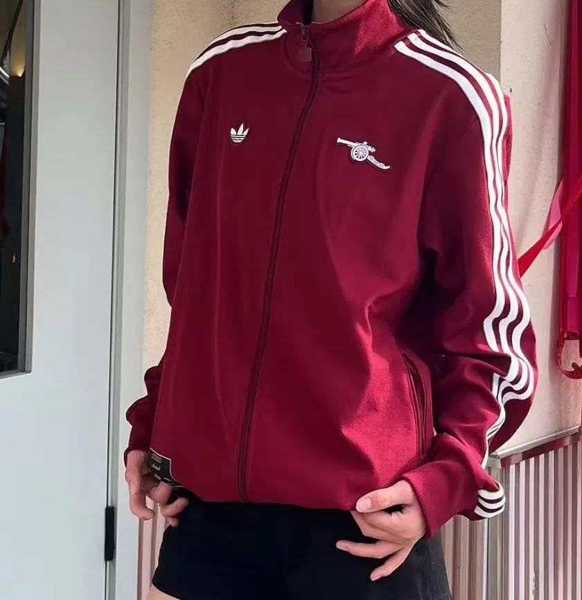 아디다스 아스날 FC 테라스 아이콘 트랙탑 져지 집업 자켓 JM9390