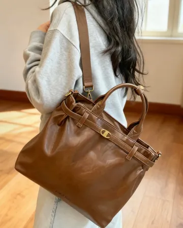 챔피온 켈리 토트백 크로스 숄더백 브라운 U6AACPU81