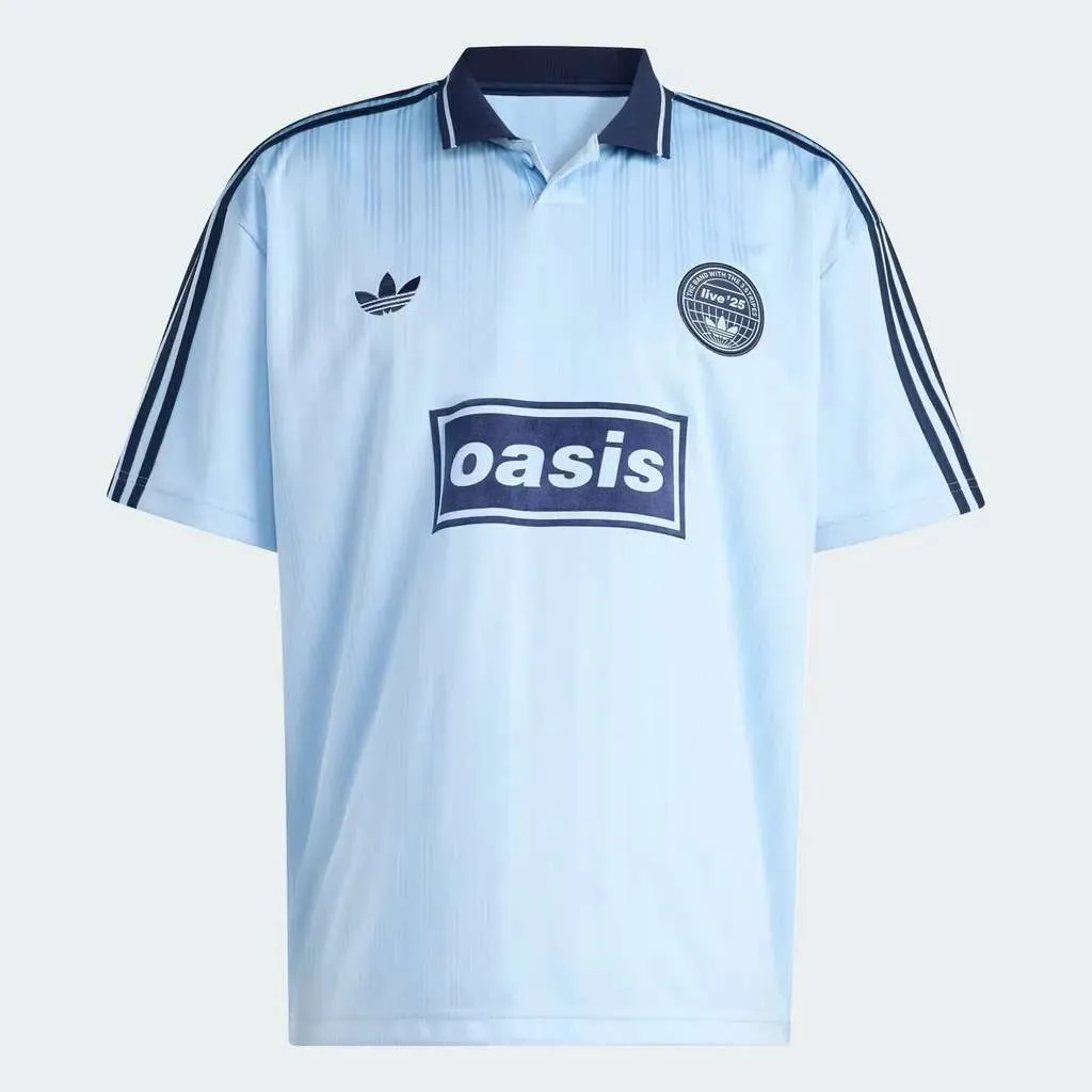 아디다스 x 오아시스 투어 자카드 저지 셔츠 클리어 스카이 KT3436 | 크로켓
