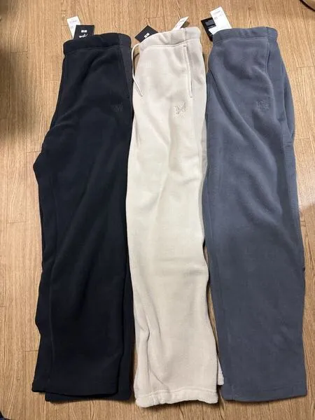 유니클로 니들스 후리스 남녀공용 와이드 팬츠 483979 485536